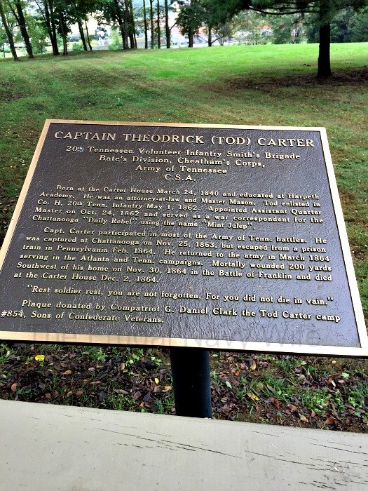The Carter House – Franklin Tennessee Tod Carter