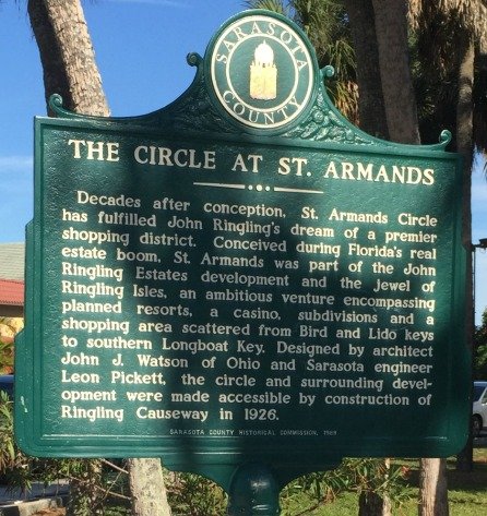St Armands Circle - Sarasota Florida St Armands Sign
