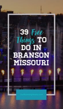 Instead of pumping out hundreds of dollars to pay for things to do, take advantage of all the free things to do in Branson MO. #ourroaminghearts #branson #missouri #freethingstodo #frugaltravel | Frugal Travel | Free Things to do in Branson MO | Branson MO | Missouri Travel | Branson Travel