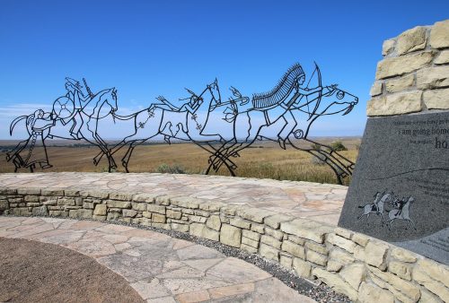 Indian Memorial at Little Bighorn Battlefield National Monument,