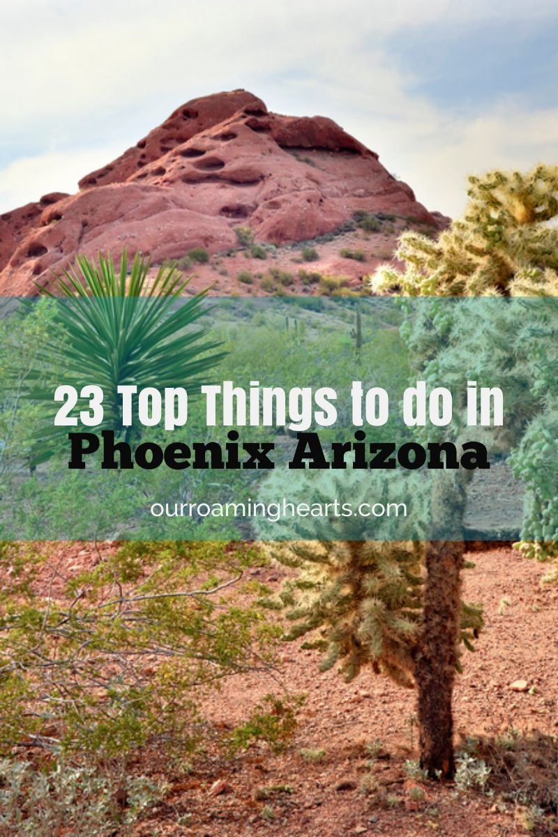 Headed to Phoenix? When I was visiting I made a huge list of things to do in Phoenix and narrowed it down to these 23! Let's dig into them! #ourroaminghearts #phoenix #arizona #thingstodo #arizonatravel #thingstodoinphoenix | Things to do in Phoenix | Arizona Travel | Phoenix Attractions |